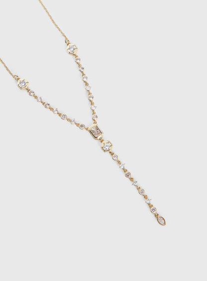 Arica Y Necklace Gold