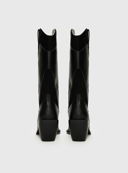 Takes You Far Cowboy Boot Black