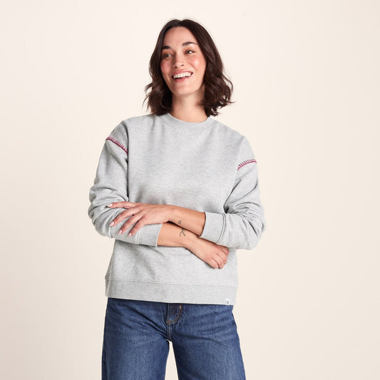 Lillia Womens Supersoft Sweat - Light Grey Marl