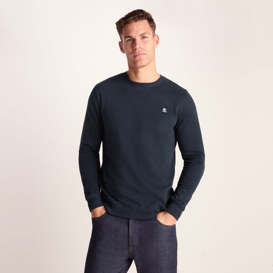 Mellor Mens Supersoft Cotton Rich Sweat - Dark Indigo