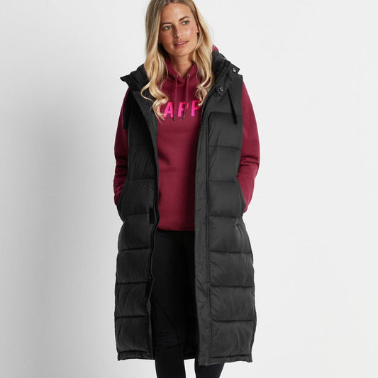 Newall Womens Long Padded Gilet - Black