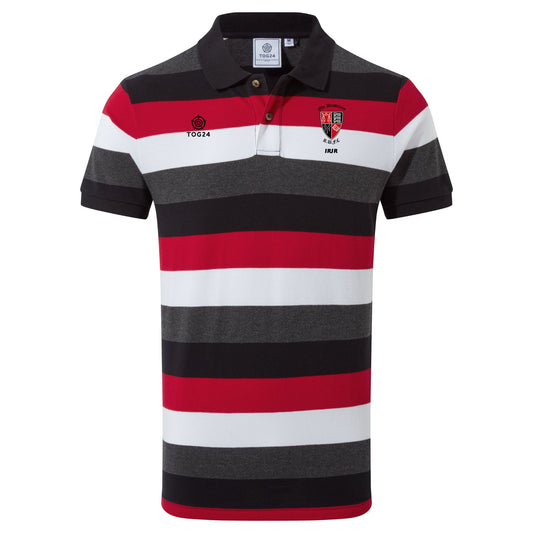 Old Brodleians Mens - Oxenhope Polo Shirt Black/Red/White