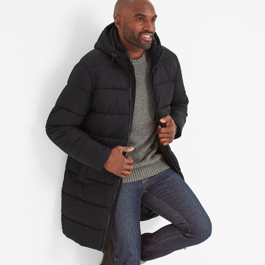 Radley Mens Padded Long Jacket - Black