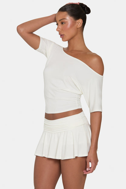 ButterCloud™ Mini Skort in Coconut