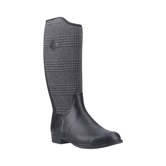 Muck Boots Derby Tall Womens - Black/Plaid